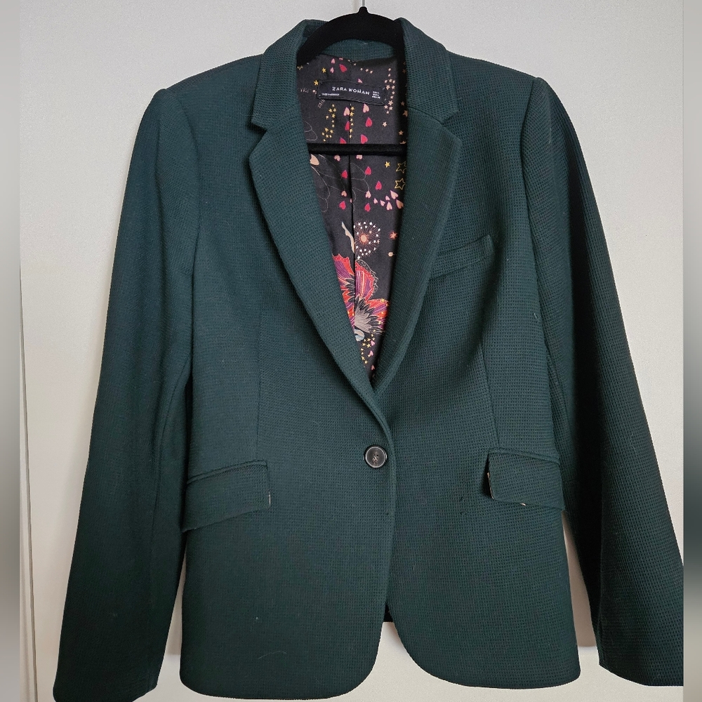 Zara Woman Green Blazer